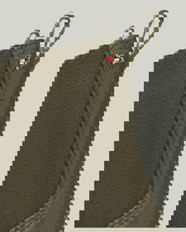 Tommy Hilfiger Flag Womens Chelsea Rainboots - Utility Olive