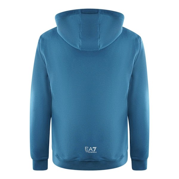 EA7 Large Brand Logo Hoodie - Dark Blue