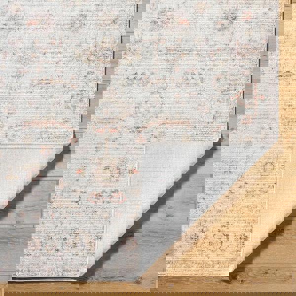 Livabliss Our Pnw Home Spokane-Vintage Ivory Pink Yellow Traditional Boho Rug