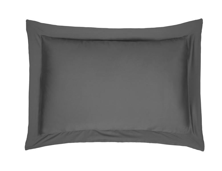 Smart Living 100% Cotton Sateen 300 Thread Count Anti-Allergy Oxford Pillowcases - Charcoal