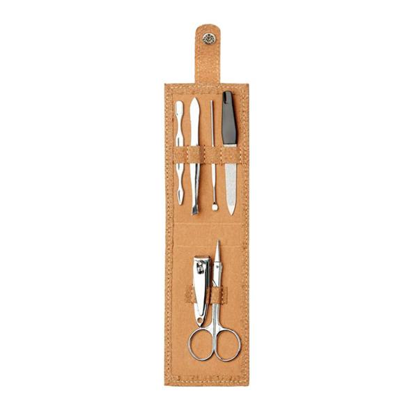 MidOcean Nailkit Cork Manicure Set (Pack of 6) - Beige - 