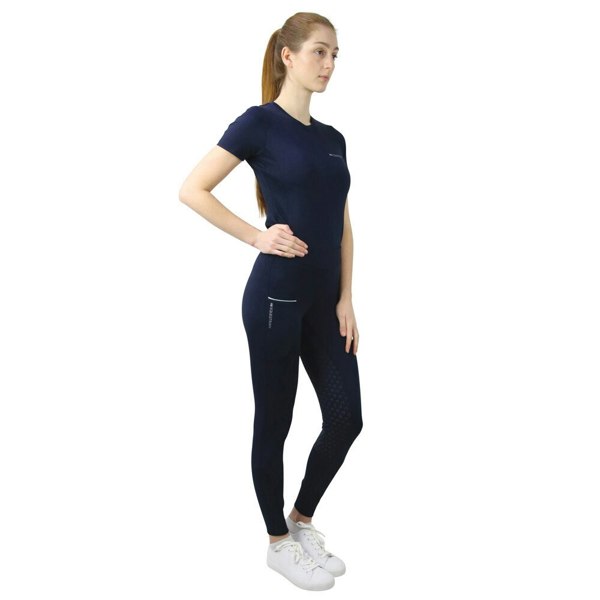 Hy Womens/Ladies Synergy Horse Riding Tights - Navy