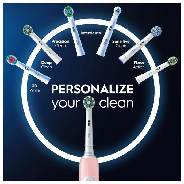 Oral-B Pro Series 1 Pink Electric Toothbrush, Designed By Braun