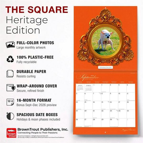Doggie Doo Doo Calendar 2027, Wall Calendars, Month To View, Dogs, Gift