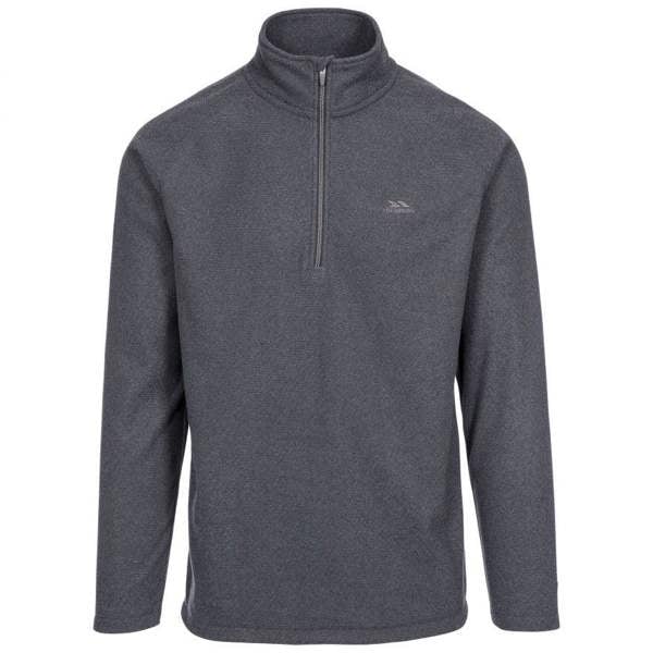 Mens Trespass Keynote Fleece Top Charcoal