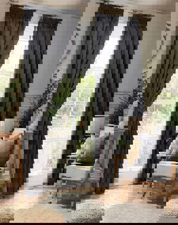 Luxury Living Adi Lined Pencil Pleat Curtains
