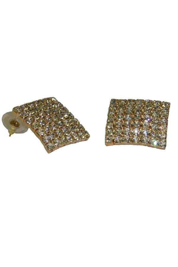 Paulo Due Women's Square Diamante Earrings