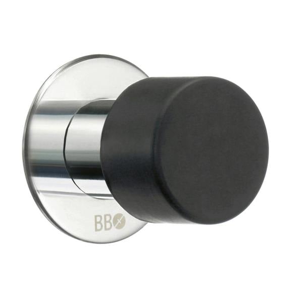 Polished stainless steel door stop