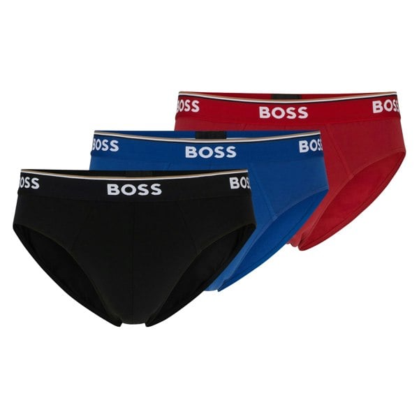 Boss Mens Power Briefs (Pack of 3) - Multicoloured