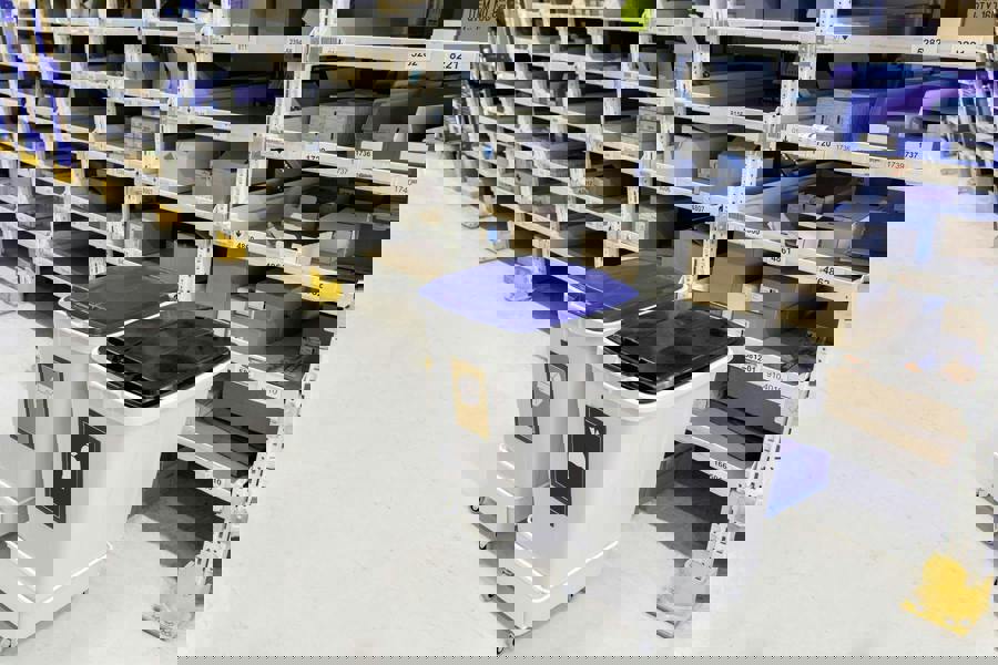 Durable 90L Bin Lid Blue | Square Recycling Bin Lid | Food Safe | DURABIN