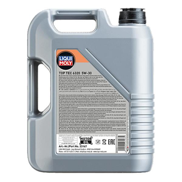 Liqui Moly Top Tec 6320 5W-30 Fully Synthetic ACEA C3 FPW9.55535/03