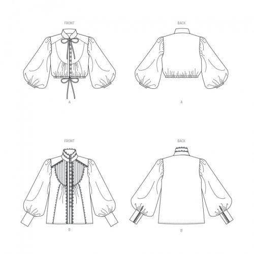 Vogue Sewing Pattern 1939, Tops for Women, B5 (8-10-12-14-16) - Advanced