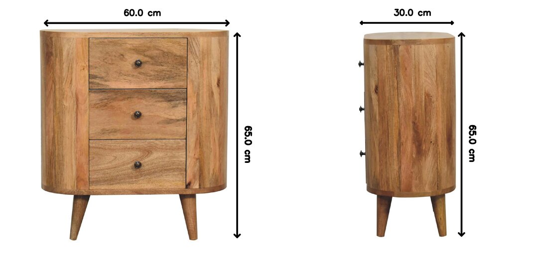 Artisan Furniture Solid Wood Mini Oak-ish Cabinet