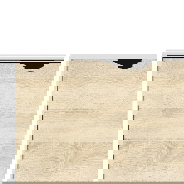 Furniture To Go Oslo Bookcase 2 Drawers 1 Door in White and Oak