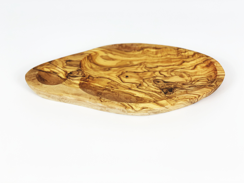 Verano Spanish Ceramics Olive Wood - 29Cm Olive/Chips Plate