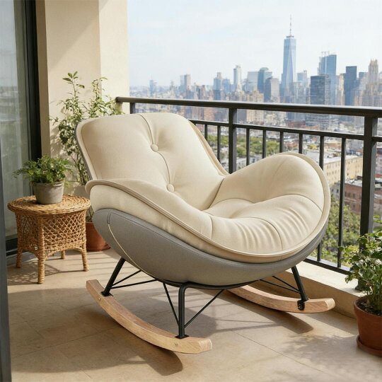 Havendro Lazy sofa recliner rocking chair for living room and balcony