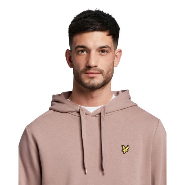 Lyle & Scott Branded Hutton Pull-over Hoodie - Pink