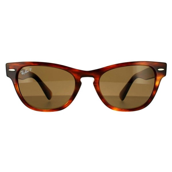 Ray-Ban Sunglasses Laramie RB2201 954/57 Striped Havana Brown Polarized 54mm