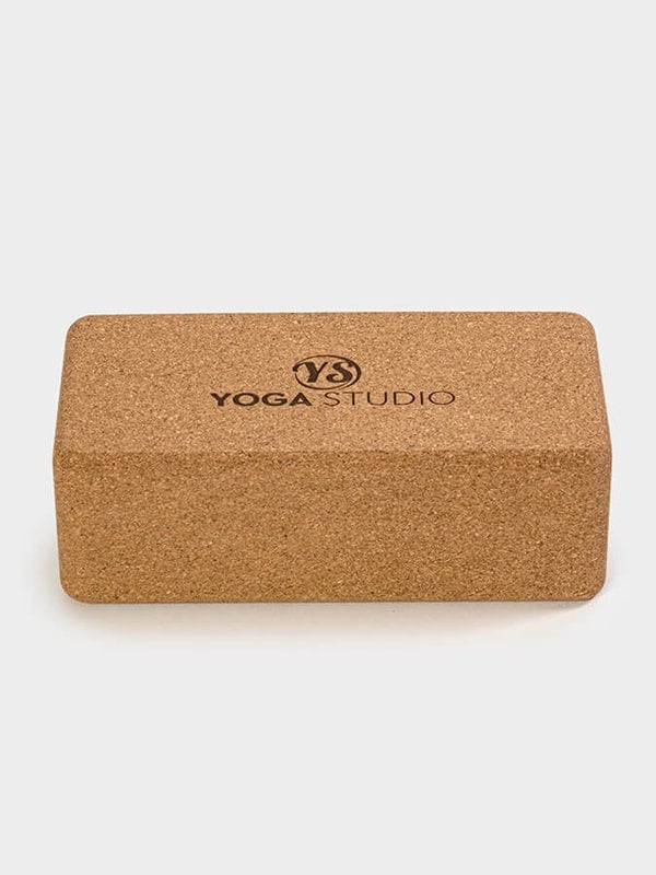 Yoga Studio The Comfortable Cork Yoga Block - branded