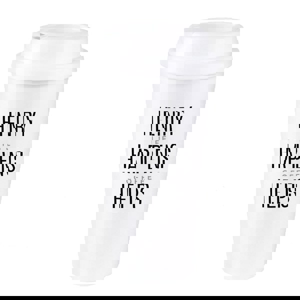 Personalised Memento Company Personalised Black Text Slogan Insulated Reusable Eco Travel Cup