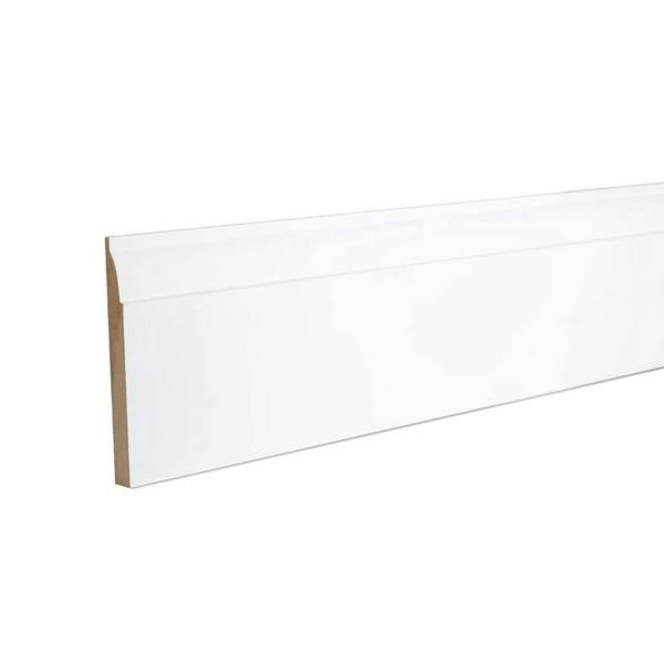 Snowdon Timber Primed MDF Ovolo Skirting Board (T) 14.5mm (W) 144mm (L) 2.4m - Pack of 2