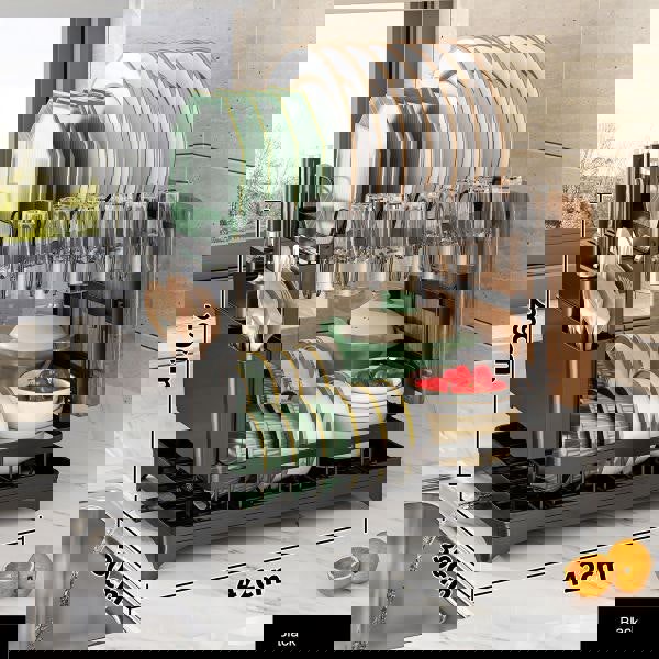 Leaper 1pc Dish Drying Rack For Kitchen Counter Over The Sink