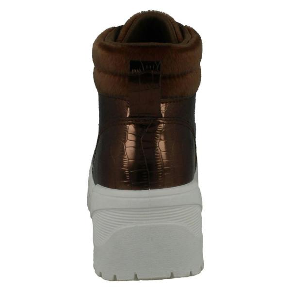 Spot On Ladies Spot On Flat Chunky Sole Ankle Boots F4437