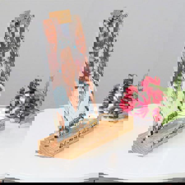 MijMoj Design Personalised Memorial Candle Holder Photo Frame