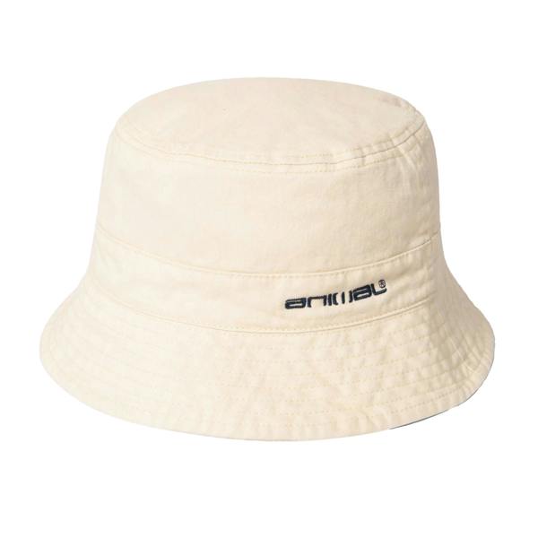 Animal Womens/Ladies Indie Logo Organic Bucket Hat - Cream - 