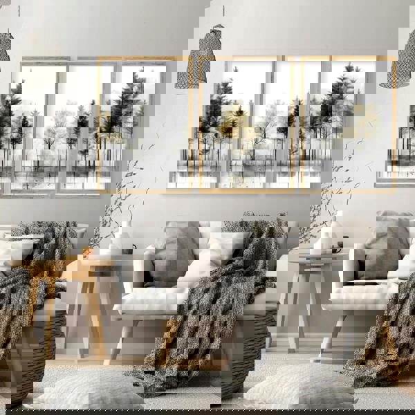 Modern Living Room Wall Art | Set of 3 Asian Inspired Wall art Prints