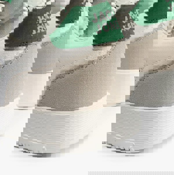 Jack & Jones EALING PU Mens Trainers White/Green