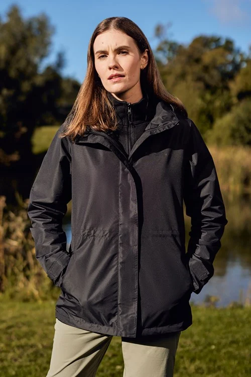 Mountain Warehouse Womens/Ladies Fell II 3 In 1 Jacket - Black