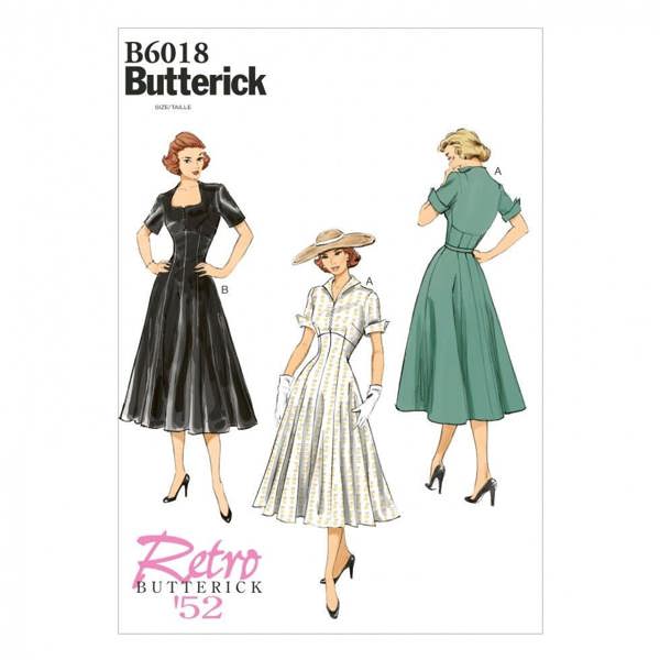 Butterick Sewing Pattern 6018, Dresses for Women, 6-8-10-12-14 - Intermediate