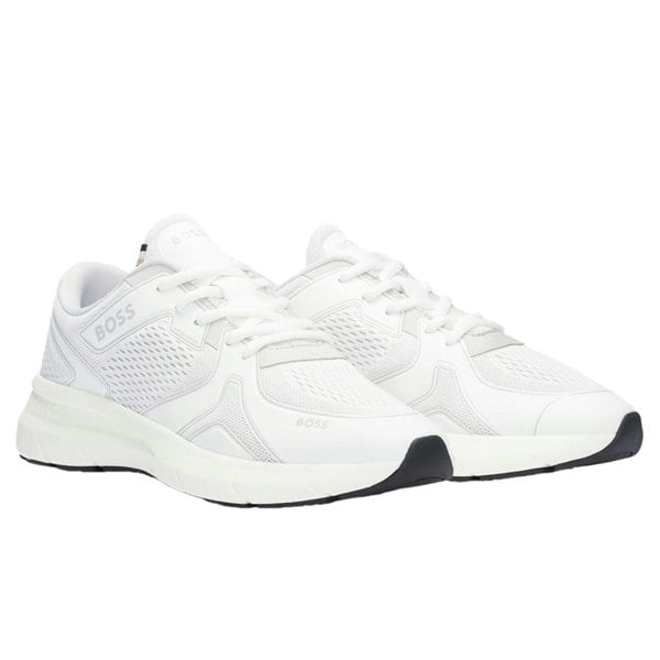 Boss Mens Owen Running Trainers - White