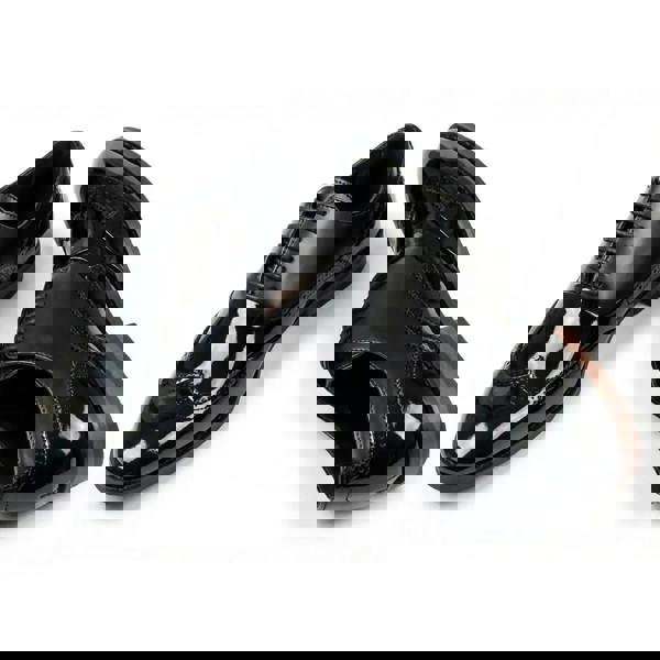 Dolcetto Men's Patent PU Leather Wingtip Oxford Shoes