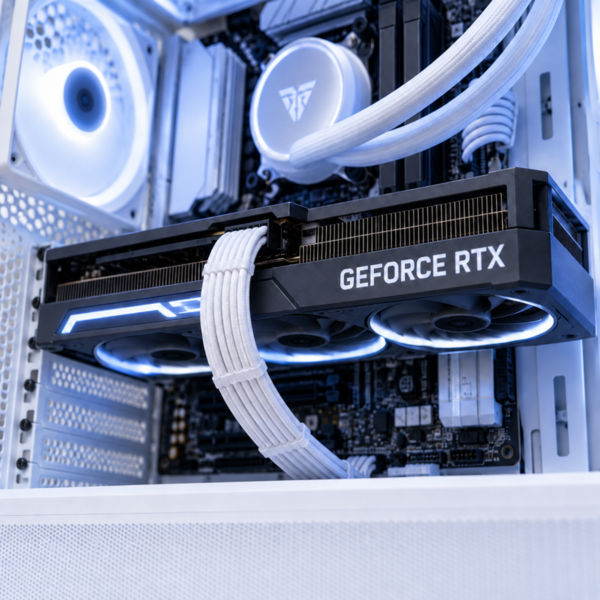 Wired2Fire Ryzen 7 RTX 5070 White Gaming PC