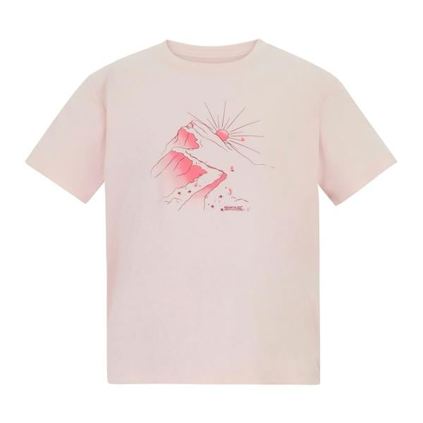Regatta Childrens/Kids Aria Sunrise T-Shirt - Pink Haze - 