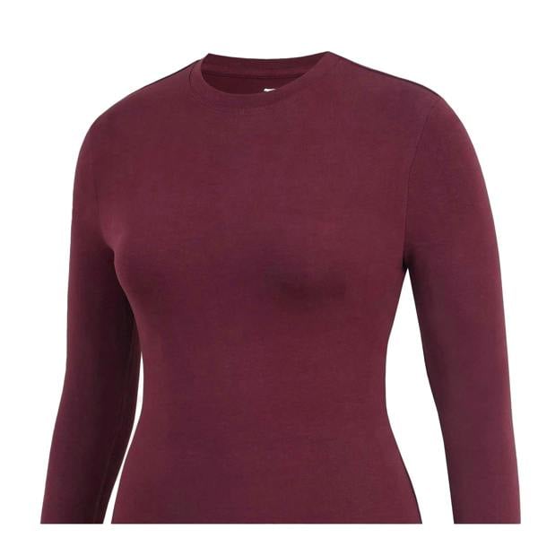 Slazenger Womens/Ladies Slim Long-Sleeved T-Shirt - Burgundy - 