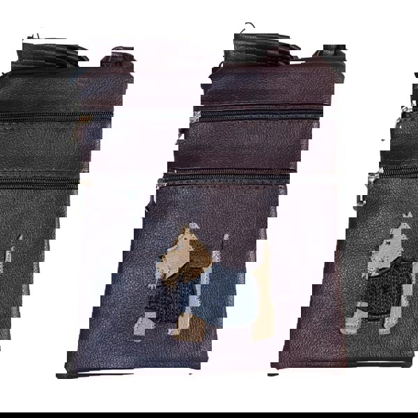 Fores Collection Westie Dog Appliqué Crossbody Bag with Adjustable Strap