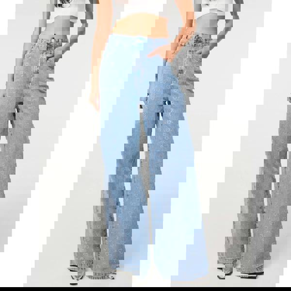 Pink Vanilla Heart Embellished Jeans