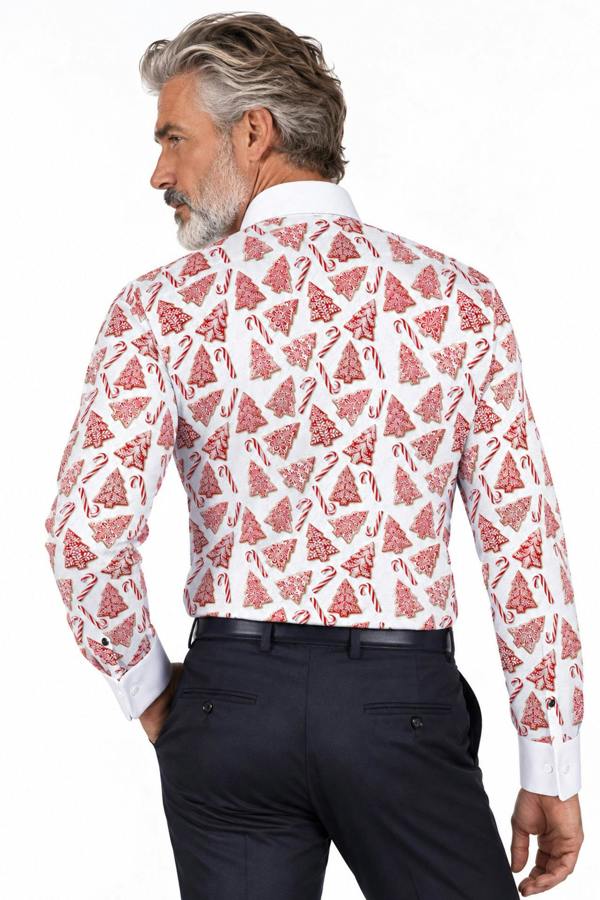 Claudio Lugli Deck the Halls Christmas Tuxedo Shirt