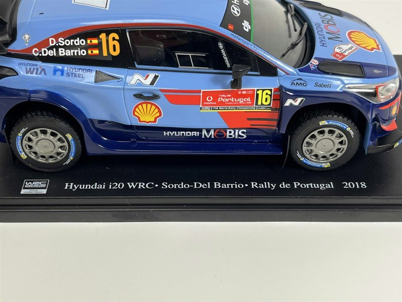 a blue and red race car