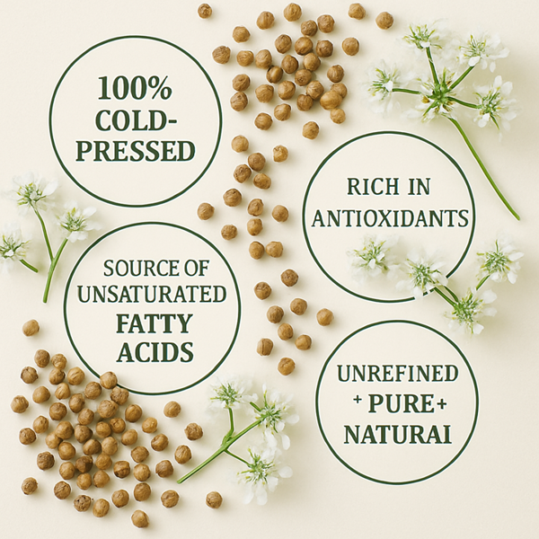 Ol'Vita Coriander Seed Oil | Dietary Supplement | Cold Pressed | Unrefined