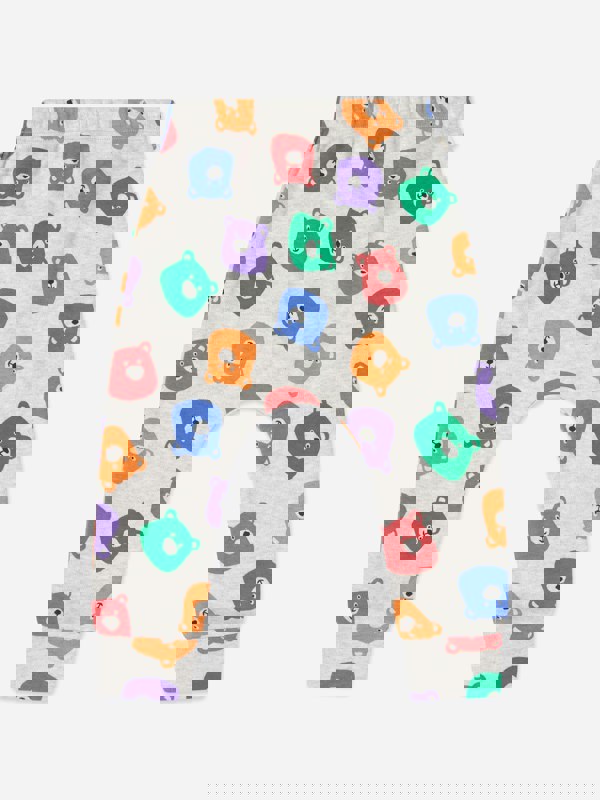 The Bonnie Mob Kids Bubbly Bears Trousers in Grey