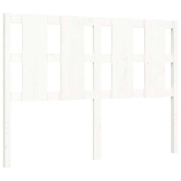 Berkfield Bed Frame with Headboard White 120x200 cm Solid Wood