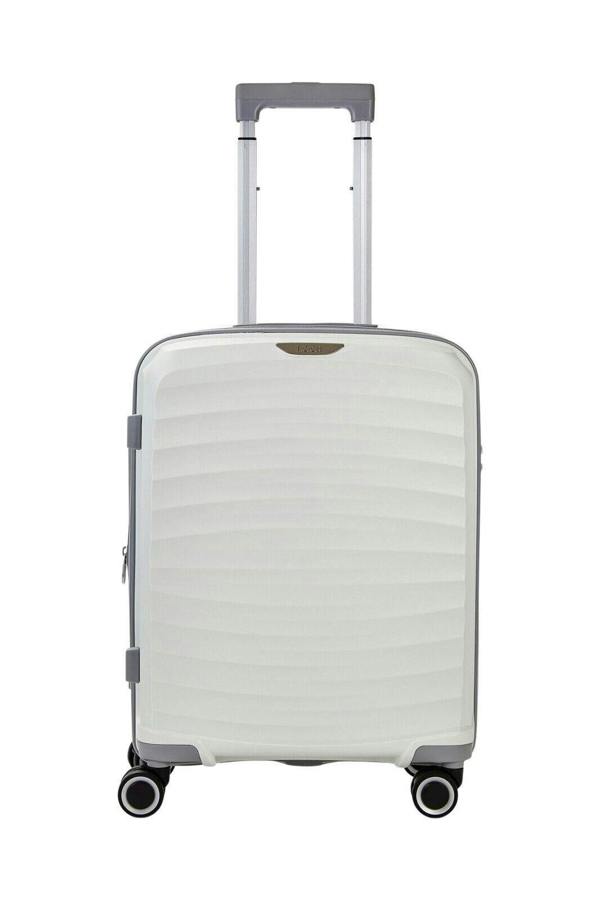 Rock Luggage Hard Shell Classic Suitcase 8 Wheel Cabin Luggage Trolley Travel Bag