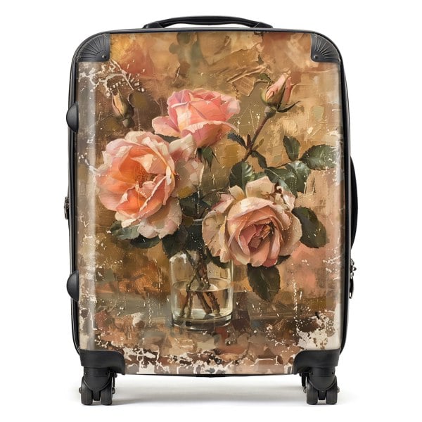 Warren Reed Vintage Roses Suitcase