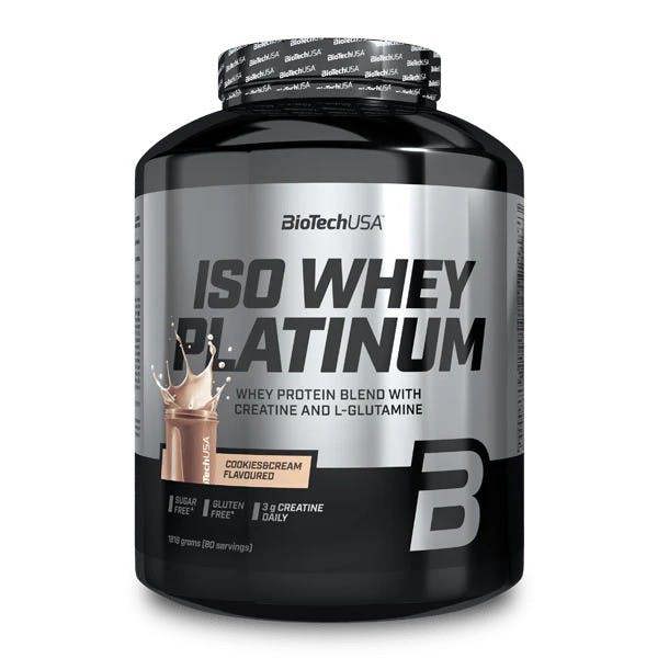 BioTechUSA Iso Whey Platinum, Cookies & Cream - 1816g