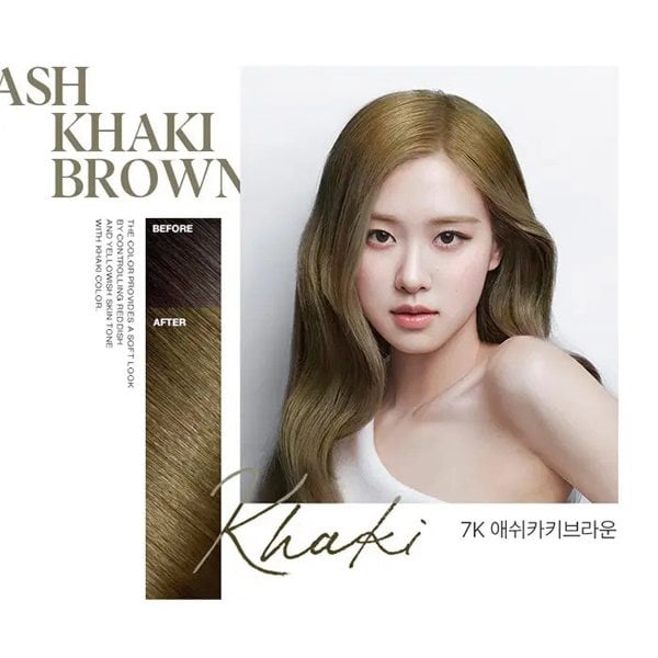 MISE EN SCÈNE All New Hello Bubble x BLACKPINK Hair Colour Kit #7K Ash Khaki Brown