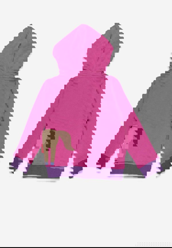 Organic Hillside Pony Applique Hoodie - Toby Tiger